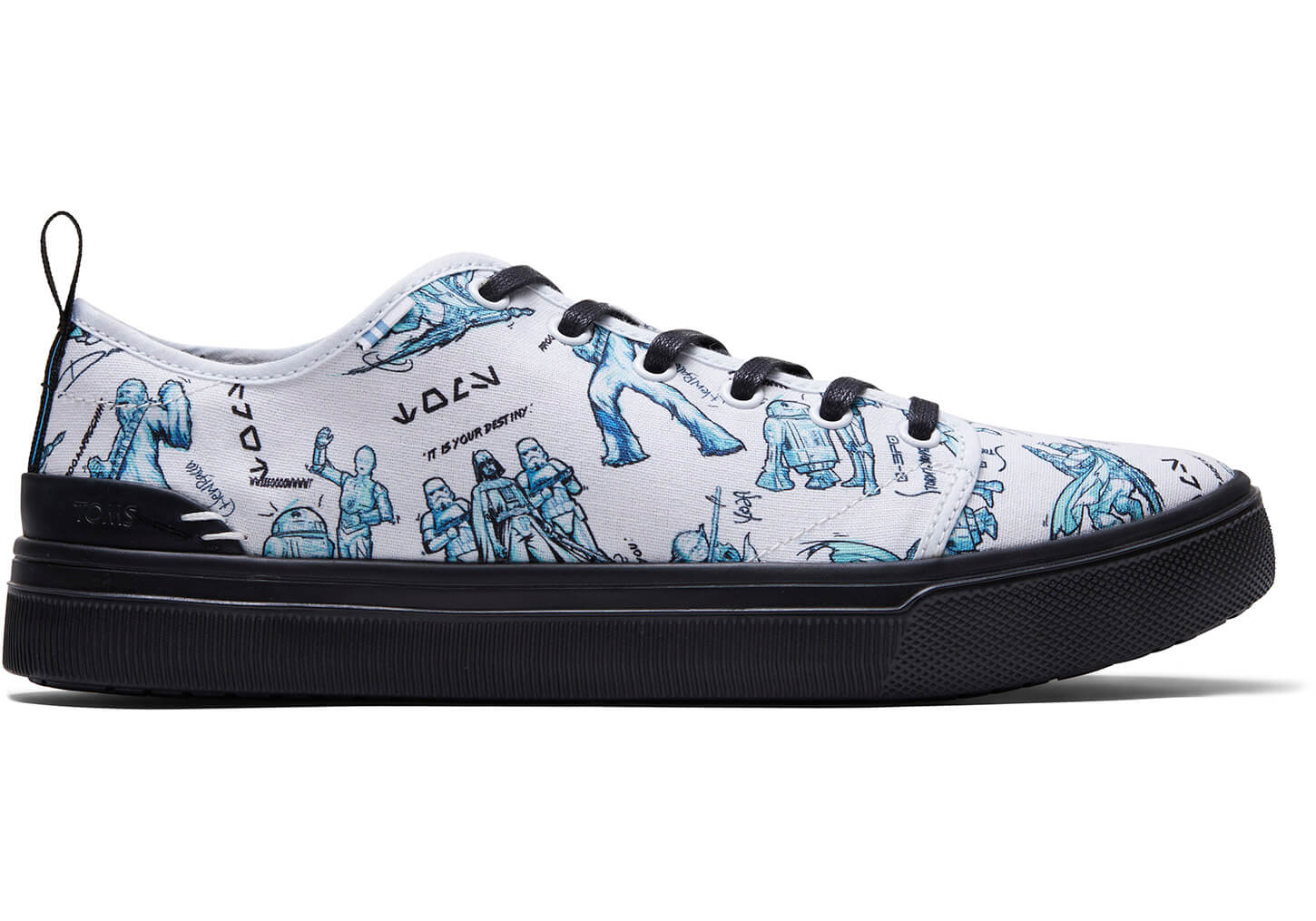 Star Wars X TOMS Character Sketch Print TRVL LITE - Mens Low Sneakers - White - NZ - 690135WUN